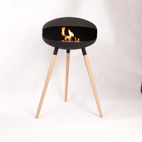 Foc pedestal d'etanol bio - Negre