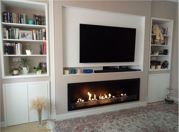 Inserció automàtica del cremador d'etanol bio etanol integrat